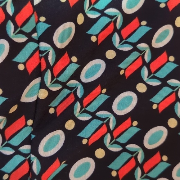LuLaRoe Geometric Abstract Dipped Slinky Maxi Skirt Dress L - Picture 5 of 5